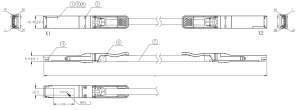 100G пассивное QSFP28 К QSFP28 сразу присоединению Cable-1