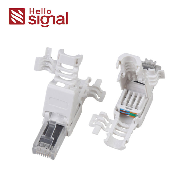 Toolless CAT6A RJ45 Unshielded Plug With Fixed Ring ZC-688X-C6A