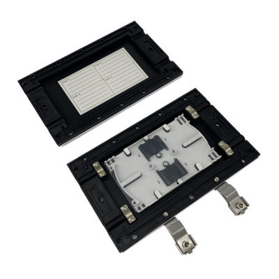 Black 24 Cores IP68 Mechanical Seal Fiber Optic Horizontal Splice Closure ZCSC-H024-02