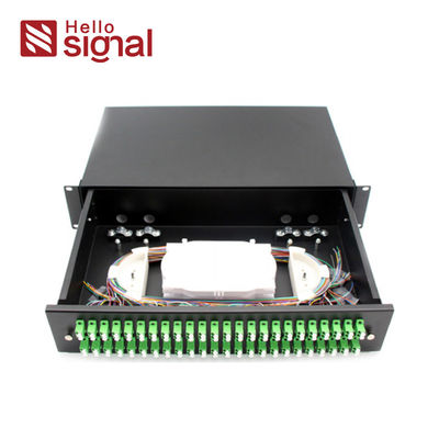 1U/2U/3U 19 Inch Rack Mountable Fiber Optic Patch Panel with CRS Cold Rolled Steel and Slide Rail Installation