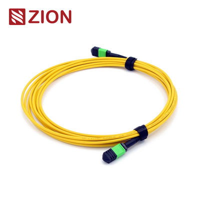 12 Fibers MPO Fiber Optic Patch Cord with 3.0mm LSZH Jacket for Singlemode Applications