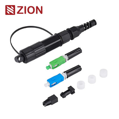 SC Fast Connector Mini Waterproof IP68 Field Installable with Low Insertion Loss for FTTH Outdoor Applications