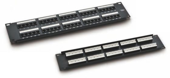 25/50 Ports Voice Patch Panel with 8P4C and IDC Contacts for Data Center Accessories