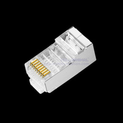 Non-Condensing 8P8C RJ45 Connector with Phosphor Bronze Contact for Cat5E Modular Plug