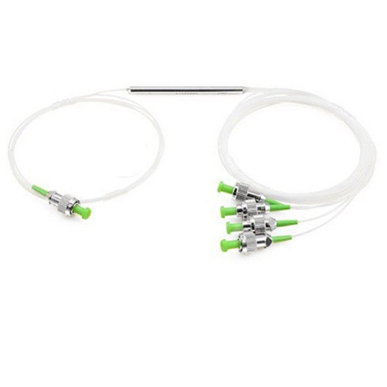 1×4 Steel Tube FBT Fiber Optic Splitter with FC/APC Connectors for High-Performance Optical Networks