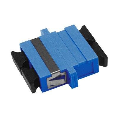 SC UPC DX Adapter / Coupler With Flange Fiber Optic