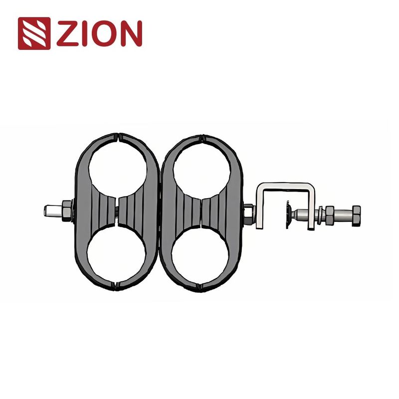 1-1/4" Flat Drop Cable Clamp 2 Way For FTTH