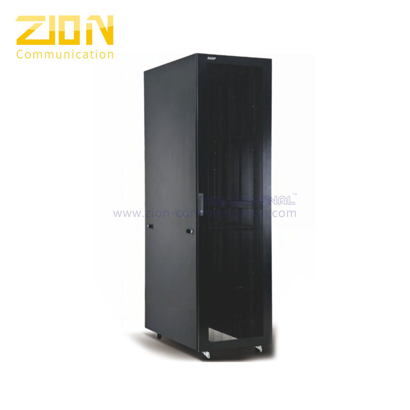 1000kg Loading Capacity Server Rack Cabinet with SPCC Cold Rolled Steel and High-Density Vented Doors for Data Centers