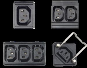 Модули разъемов PDU с IEC C13/C19/C20, глобальными типами разъемов и IEC 60309 Промышленные разъемы для настройки PDU на стойке